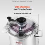 Food Processor Vegetable Chopper 19 Quart Food-Grade Stainless Steel Blender