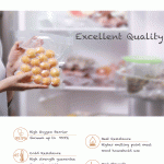 Textured Roll Bag Food Transparent Plastic Thread Reticulated Air Pumping Fresh-Keeping Packaging Vacuum Bag Food Cooked Food Household