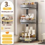Kitchen Countertop Multi-function Rotating Seasoning Product Storage Rack