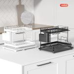 Kitchen Household Removable Draining Double-layer Multifunctional Storage Rack