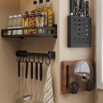 Perforated stainless steel kitchen shelf