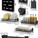 Perforated stainless steel kitchen shelf