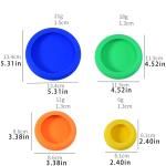 Four-Piece Silicone Food Fruit and Vegetable Preservation Cover FOOD HUNGGERS