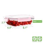 Glass Food Storage Containers With Lids - 5 Airtight Food Storage Containers