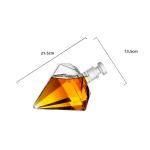 Whiskey Wine Set Suit Diamond Type Wine Bottle Wine Glass Borosilicate Glass Wine Pourer Kitchen Gadgets