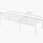 Retractable kitchen rack kitchen multi-layer storage single shelf