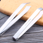 Stainless steel plucking tweezers kitchen gadgets fish bone pliers hair removal pliers thickening pig hair clip