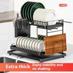 Kitchen Household Removable Draining Double-layer Multifunctional Storage Rack