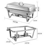 9L 304 Insulated Food Warmer Bain Marie Food Warmer Buffet Warmer Chafing Dish