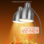 Commercial Food Heat Lamp 2-head Electric Catering For Food Restaurant & Buffet