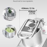 Food Processor Vegetable Chopper W/ 6 Blades Food-Grade Stainless Steel Blender