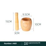 Household Kitchen Solid Wood Garlic Press