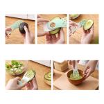 Avocado Corer Butter Fruit Peeler Cutter Pulp Separator Plastic Knife Avocado Slicer Kitchen Gadgets Vegetable Tools